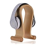 SAMDI Wooden Headphone Stand Universal/Headphone Holder Gaming Headset Holder - On Ear Headphone Stand (Weiße Birke)