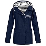 AFFGEQA Windjacke Steppjacke Damen Sportjacke Outdoor Einfarbig Wasserdichte in Daunenoptik Warme Winterjacke 100% Wattierung Daunenjack