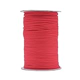 IHKFILAN Polypropylen Utility Rope Kordelzug Hohl geflochtenes, PP-Seil Barrier Rope Polypro Rope, Flechtleine Tauwerk,Outdoor Seil Knotenfest (3mm x 100 m) R