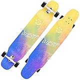 SLM-max Kinder Skateboard Fahren,Skateboard Penny Board Skateboard für Kinder 46 Zoll Deck Outdoor Tricks Skateboard Pinsel Street Cruiser Für Teens Mädchen Jung