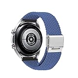 Niboow 20mm Solo Loop Armband Kompatibel mit Samsung Galaxy Watch 4, Ersatzband für Samsung Galaxy Watch 4 Classic/Galaxy Watch Active/Active 2/Galaxy Watch 3 41 mm/Samsung Gear Sport/S2 Classic-B