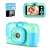 Digitalkamera Kinder,TekHome Kinderkamera ab 3 4 5 6 Jahre,Spielzeug ab 7-10 Jahre Jungen,Weihnachten Geburtstag Geschenke für Junge,2,4' Fotoapparat Kinder 1080P HD Video Kamera,32GB SD Karte-B