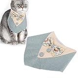 Petyoung Haustier Halstuch Katze Niedlich Verstellbares Halstuch Schmutzig Beweis Haustier Speichel Lätzchen Haustier L