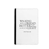beatChong Zitat über Freundschaft von Helen Keller-Pass-Halter Travel Wallet Abdeckungs-Fall Karten-Geldb