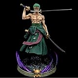 Factorydiy Anime Charakter Modell Anime One Piece DREI Schwerter Gk Lorenor Zorro Statue Ruffy PVC Actionfigur Sammlung Modell Spielzeug High Ca. 37 cm Boxed Hand Modell Puppen Statuen Kunst S