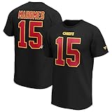 Fanatics NFL T-Shirt Kansas City Chiefs Patrick Mahomes schwarz Iconic Name & Number Trikot Jersey (XL)