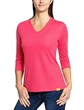 iQ-UV Damen V-Ausschnitt Sonnenschutz Shirt, Raspberry, 2XL