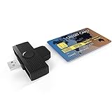 Yeemie USB-CAC-Smartcard-Lesegerät, USB 3.0-Chipkartenleser mit Kleiner ID-Karte/IC-Bank DOD Militärischer USB-CAC-Smartcard-Lesegerät mit allgemeinem Zugriff, kompatibel mit Windows, M ac OS, Linux