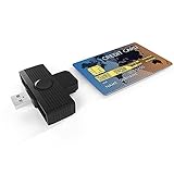 Yeemie USB-CAC-Smartcard-Lesegerät, USB 3.0-Chipkartenleser mit Kleiner ID-Karte/IC-Bank DOD Militärischer USB-CAC-Smartcard-Lesegerät mit allgemeinem Zugriff, kompatibel mit Windows, M ac OS, Linux