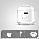 HSJ Antihaftbeschichteter Reiskocher, 220v Kleiner Aroma-Reiskocher, Geeignet für 2-3 Personen Mini-Reis-DäMpfer, Smart Automatic Small Multifunctional Rice Cooker Reis-Aroma-Kocher(B)