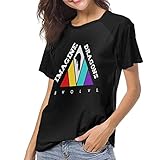 fenglinghua Frauen Kurzarm T-Shirt Women's T Shirts Imagine-The Dragons-Evolve Raglan Shirt Short Sleeve Baseball Tee Unique Design top