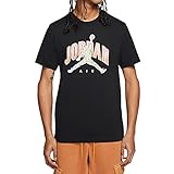 Jordan Brand JDN AIR T-Shirt für Herren, kurzärmelig, CZ8383-010, Schwarz, schwarz, Groß