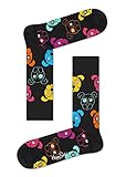 Happy Socks Damen Pizza Love Socken, Black, 36-40