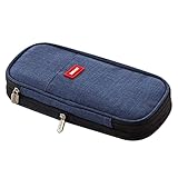 SCASTOE Federmäppchen, Erweiterbare Schreibwaren-Kosmetik-Aufbewahrungs-Organizer-Tasche, Reise-Organizer-T