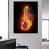 Abstrakte Musik Leinwand Gemälde Wandkunst Feuerwehr Poster Drucke Wandbilder für Klassenzimmer Dducation Home Decor 30x40cm R