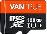 Vantrue 128GB Speicherkarte, UHS-I U3 4K, inkl. Adapter, Kompatibel mit Dashcam, Smartphone, Tablet, Action Camera und Überwachung