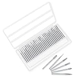 Diamant Schleifstift 30 Stk 3mm Bohrer Schleifstift Diamantfräser-Set Hartmetall Schleifstift Diamantfräser Schleifen 3mm Diamant Schleifstifte für Glas Edelstein Zum Schleifen Polieren G