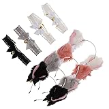 FOMIYES 4 Sets Niedliche Katzenohren Stirnband mit Choker Halsketten Set Halloween Cosplay Zubehö