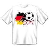 Deutschland Fußball Fan T-Shirt zur Weltmeisterschaft! Ball in Flammen - Fussball 2016 - Fan Shirt, Trikot Gr. M Fb: w