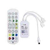 Haushalt Innovativer Lichtstreifen Controller 8 Modi Kunststoff Einstellbare Musikfunktion WiFi Lampe Controller für Home Smart Home Geräte, Kunststoff, Ohne E