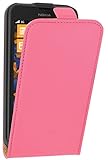 mumbi Tasche Flip Case kompatibel mit Nokia Lumia 630 Hülle Handytasche Case Wallet, pink