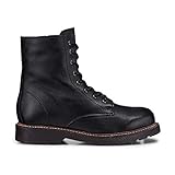 Another A Damen Winter-Boots aus Leder, Stiefel in Schwarz mit kuschelig wärmendem Innen-Futter Schwarz Glattleder 39