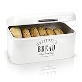 Granrosi Retro Brotkasten - Kompakte Brotbox hält Brot und Brötchen länger frisch und ist EIN Hingucker in jeder Kü