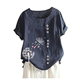 MAZHANG Shein Damen Oberteile Crop Topdamen Oberteile Grosse grössen sexyTrägerlosT-ShirtExotischstreet one Oberteile Damen(AC Navy XL)
