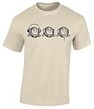 BTS Apparel Herren T-Shirt Beige S