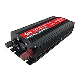 JeeKoudy 1300W Sine Wave Power Inverter, Car Inverter Generator 12V/24V DC to 110V/220V AC Power Converter Fast Charging USB Power Inverters for Smartphones, Tablet, Laptop