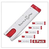 UCEC 6 Stück mini universal Sicherheits-Messer Cuttermesser mit automatischem Klingen-Rückzug, im Taschenformat, für Projekte und Schneiden, Büro, Zuhause, Kunsthandwerk