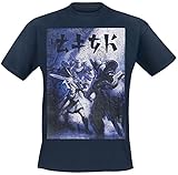 The Legend of Zelda Fighting Männer T-Shirt dunkelblau L 100% Baumwolle Fan-Merch, Gaming,