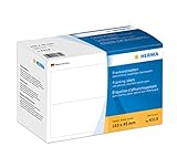HERMA 4319 Frankieretiketten für Frankiermaschinen, doppelt (163 x 45 mm, Spezialpapier, matt) selbstklebend, permanent haftend, 1.000 Etiketten, weiß