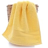 Handtuch Duschtuch Handtücher Set Gästetuch Seiftuch Saunatuch 100% Baumwolle (Gelb)