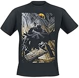 Batman Gotham City Männer T-Shirt schwarz M 100% Baumwolle DC Comics, Fan-Merch, Film, Sup