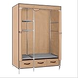 HONGYIFEI2021 Garderobe Vliesstoffe Gewebe Kleiderschrank Stoff Kleiderschrank Tragbare Falten Staubfestes wasserdichte Lagerschrank Schlafzimmer Wohnmöbel Schranksysteme (Color : 7 112x45x170cm)