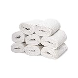 8x original FunTasticCommerce 10cm x 300cm Gipsbinden Babybauch Schwanger Geschenk Gips Binden Abdruck Verband Gipsabdruck Gipsbinde Baby Bauch Basteln Modellbau schnelltrock