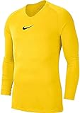 Nike Herren Trikot Park First Layer Jersey Longsleeve, Tour Yellow/Black, 2XL, AV2609-719