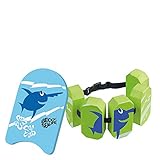 Beco Sealife Schwimmbrett mit Schwimmgürtel blau/grün Wassersp