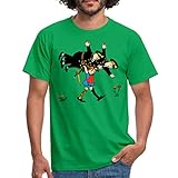 Spreadshirt Pippi Langstrumpf Pippi Und Die Polizei Männer T-Shirt, XL, Kelly G