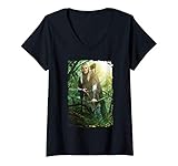 Damen The Lord of the Rings Legolas T-Shirt mit V