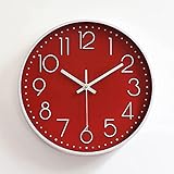 DSADDSD Home 12 Zoll große Wanduhr, Mode Dreidimensionales Digital-Skala Silent-Quarz-Wanduhr Nicht Ticking Batteriebetriebene dekorative Uhr for Küche Wohnzimmer Schlafzimmer Büro-Wand-Dekor H