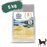 Wildes Land - Halbfeuchtes Trockenfutter für Hunde - Nr. 2 Ente - 5000 g - mit Reis und Wildkräutern - Glutenfrei - Extra viel Fleisch - Soft Für alle Hunderassen - Beste Akzeptanz und Verträglichk