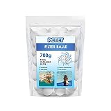 KEXIJIA Filter Balls 700g Filtermaterial für Poolpumpe, Rsetzen 25 kg Quarzsand Pool Filtersand für Pool S