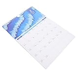 Xushiwanju Desktop-Kalender Wandkalender Einfache Notiz-Nehmen-Kreativitäts-Wandkalender mit Aufkleber (1pc) Mini-Kalender (Color : Pink)