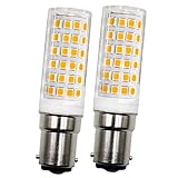 4W B15D LED-Glühbirnen 230V Warmweiß 3000K die einer 40W-Halogen-Ersatzlampe entspricht für Minilampe 2er Pack.[MEHRWEG]