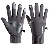 Warm Wasserdicht Skihandschuhe Winddicht Winterhandschuhe Snowboardhandschuhe Schnee Handschuhe Herren's and Damen Non-Slip Gloves Winter Plus Velvet Warm Riding Gloves with Buck