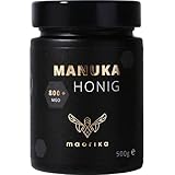 maorika - Manuka Honig 800 MGO + 500g im Glas (lichtundurchlässig, kein Plastik) - laborgeprüft, zertifiziert aus N