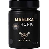 maorika - Manuka Honig 800 MGO + 500g im Glas (lichtundurchlässig, kein Plastik) - laborgeprüft, zertifiziert aus N