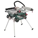 Metabo Tischkreissäge TS 216 (600667000) Karton; mit Untergestell und Trolleyfunktion, Abmessungen: 670 x 730 x 355 mm, Max. Auflagefläche: 780 x 930 mm, Arbeitshöhe: 850 / 355